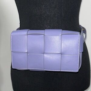 Lavender Woven Crossbody/ Belt Bag